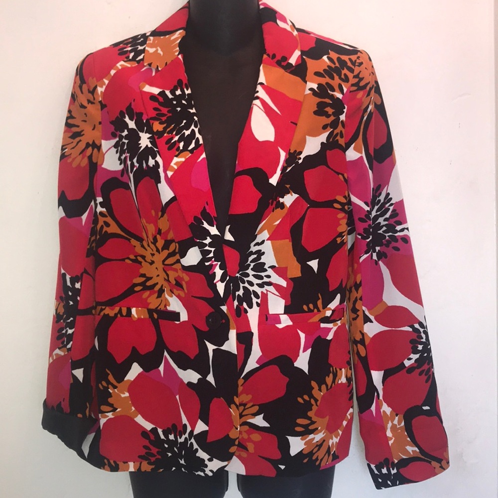 Worthington floral women blazer